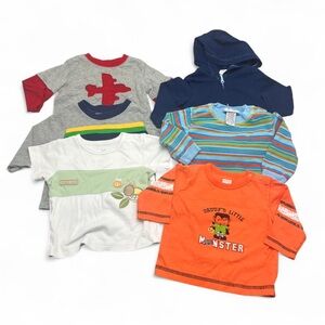 Colorful Baby Boy Shirts & Hoodie Set 6 Months